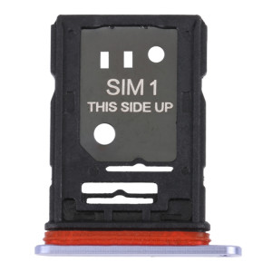 Pour TCL 10 Plus Plateau de carte SIM d'origine + Plateau de carte SIM / Micro SD (Violet) SH759P589-20