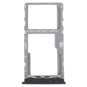 Pour TCL 20 SE Plateau de carte SIM d'origine + plateau de carte SIM / Micro SD (noir) SH762B1654-20