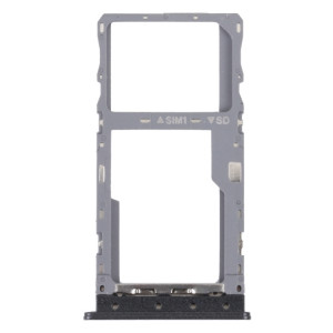 Pour T-Mobile REVVL 4 4G Plateau de carte SIM d'origine + plateau de carte Micro SD (noir) SH767B505-20