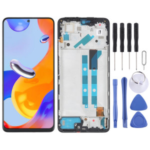 Écran LCD AMOLED d'origine pour Xiaomi Redmi Note 11 Pro 4G / Redmi Note 11E Pro 5G / Poco X4 Pro 5G Digitizer Assemblage complet avec cadre SH57751229-20