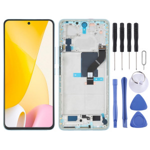 Écran LCD d'origine pour Xiaomi 12 Lite Digitizer Assemblage complet avec cadre (Vert) SH780G202-20