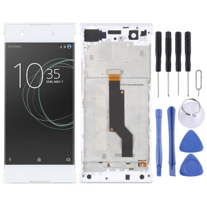 Écran LCD d'origine pour Sony Xperia XA1 G3116 Assemblage complet du numériseur avec cadre (Blanc) SH90WL73-20