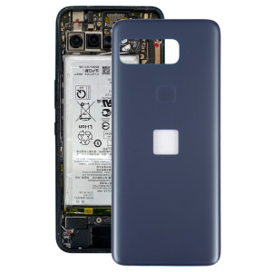 Coque arrière de batterie en verre pour smartphone Asus pour Snapdragon Insiders, trou d'empreintes digitales (bleu foncé) SH24DL443-20