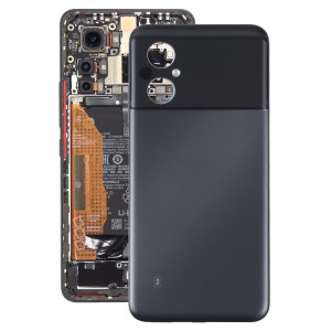 Pour Xiaomi Poco M5 / Poco M5 India Couvercle arrière de batterie d'origine (noir) SH70BL87-20