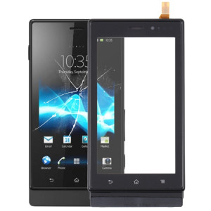 Écran tactile d'origine avec cadre pour Sony Xperia Sola MT27i SH49BL1916-20