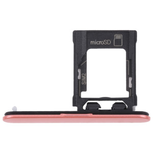Pour Sony Xperia XZ1 Compact Plateau de carte SIM d'origine + plateau de carte Micro SD (Orange) SH066E1386-20