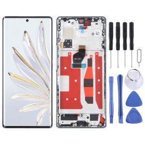 Écran LCD d'origine pour Honor 70 Digitizer Full Assembly avec cadre (vert) SH181G1073-20