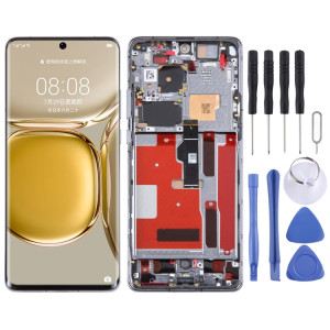Écran LCD d'origine pour Huawei P50 Pro Digitizer Full Assembly avec cadre (noir) SH189B1877-20