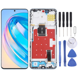 Écran LCD d'origine pour Honor X8a Digitizer Assemblage complet avec cadre (Bleu) SH200L1610-20