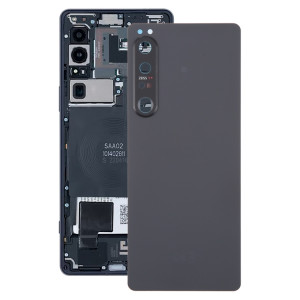Pour Sony Xperia 1 IV Coque arrière de batterie d'origine (noire) SH34BL1233-20