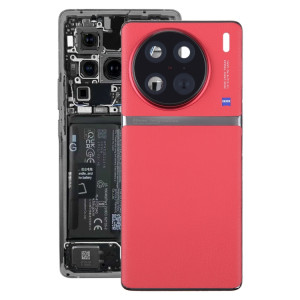 Pour vivo X90 Pro couvercle arrière de batterie d'origine avec couvercle d'objectif d'appareil photo (rouge) SH52RL830-20