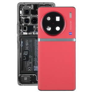 Pour vivo X90 Pro + couvercle arrière de batterie d'origine avec couvercle d'objectif d'appareil photo (rouge) SH53RL1493-20