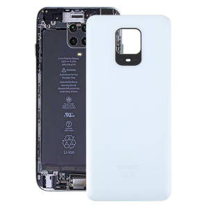 Pour Xiaomi Redmi Note 9 Pro Max Couvercle arrière de la batterie en verre OEM (Blanc) SH78WL658-20