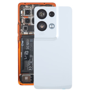 Pour OPPO Reno8 Pro + couvercle arrière de batterie d'origine avec couvercle d'objectif d'appareil photo (blanc) SH79WL752-20
