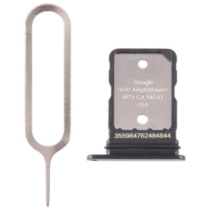 Pour Google Pixel 6A Plateau de carte SIM d'origine avec broche SIM (noir) SH695B60-20