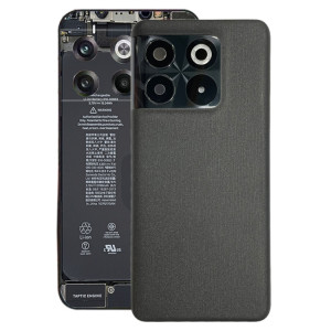 Pour OnePlus Ace Pro PGP110 Couvercle arrière de la batterie avec couvercle d'objectif d'appareil photo (noir) SH757B1420-20