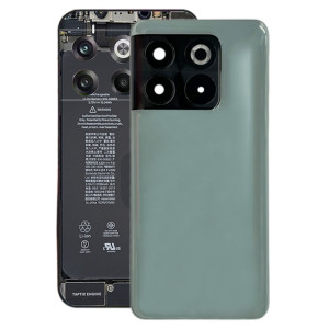 Pour OnePlus Ace Pro PGP110 Couvercle arrière de la batterie avec couvercle d'objectif d'appareil photo (Vert) SH757G1697-20