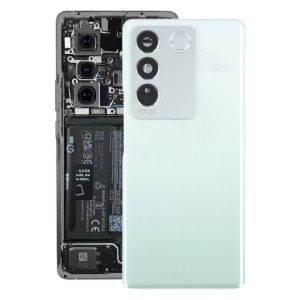 Pour Vivo V27 / V27 Pro Couvercle arrière de la batterie d'origine avec couvercle d'objectif de caméra (vert) SH43GL767-20