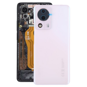 Pour Xiaomi 12 Lite NE Couvercle arrière de la batterie d'origine (rose) SH63FL9-20