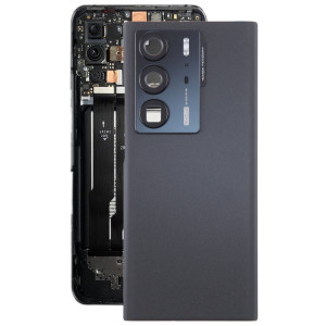 Pour ZTE Axon 40 Ultra A2023P Couvercle arrière de la batterie avec couvercle d'objectif d'appareil photo (noir) SH26BL667-20