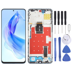 Pour Honor X50i Ensemble complet de numériseur d'écran LCD d'origine avec cadre (bleu) SH991L1781-20