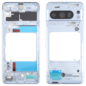 Pour Google Pixel 8 Pro, boîtier avant d'origine, cadre LCD, plaque de lunette (bleu) SH032L1762-20