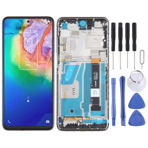 Pour TCL 20 5G OEM Écran LCD Numériseur Assemblage complet avec cadre (Noir) SH089B1180-20