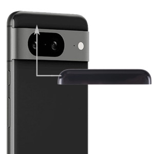 Pour Google Pixel 8 Couverture arrière supérieure avant d'origine (noire) SH098B240-20