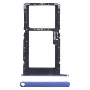 Pour Huawei nova Y70 Plus Plateau pour carte SIM + SIM / Micro SD (Bleu) SH167L582-20
