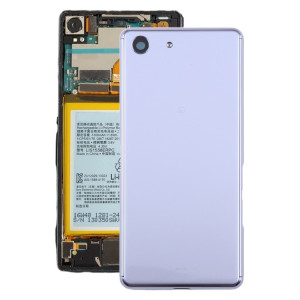 Pour Sony Xperia Ace Couvercle arrière de la batterie d'origine avec couvercle d'objectif d'appareil photo (violet) SH13PL1895-20