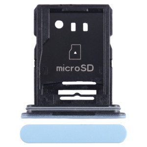 Pour Sony Xperia Ace II Plateau de carte SIM + Micro SD d'origine (bleu) SH316L49-20