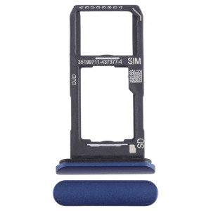 Pour Sony Xperia 10 II Plateau pour carte SIM + Micro SD (Bleu) SH317L1301-20