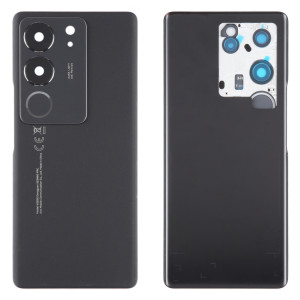 Pour Vivo V29 Pro Couvercle arrière de la batterie d'origine avec couvercle d'objectif d'appareil photo (noir) SH95BL919-20