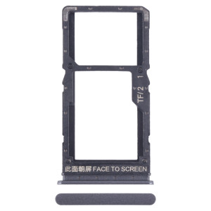 Pour Xiaomi Redmi Note 12 5G Plateau de carte SIM + Plateau de carte SIM / Micro SD (Noir) SH678B103-20