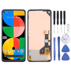 Pour Google Pixel 5a 5G G1F8F G4S1M Écran LCD TFT avec numériseur complet, ne prenant pas en charge l'identification par empreinte digitale (noir) SH693B90-20