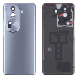 Pour OPPO Reno11 Pro Global Couvercle arrière de batterie d'origine avec couvercle d'objectif d'appareil photo (gris) SH85HL329-20