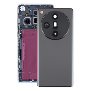 Pour OPPO Find X7 Couvercle arrière de la batterie d'origine avec couvercle d'objectif de caméra (noir) SH10BL1819-20