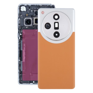 Pour OPPO Find X7 Couvercle arrière de batterie ultra original avec couvercle d'objectif d'appareil photo (marron) SH11ZL1839-20