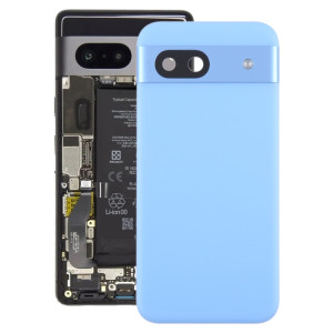 Pour Google Pixel 8a Couvercle arrière de la batterie d'origine avec couvercle de l'objectif de l'appareil photo (bleu) SH84LL1381-20