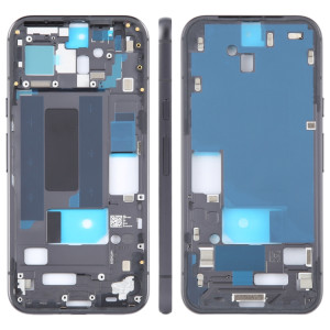 Pour Google Pixel 8a, plaque de cadre central d'origine, avec touches latérales (noir) SH988B876-20