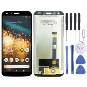 Pour écran LCD CAT S62 avec assemblage complet de numériseur (noir) SH052B926-20