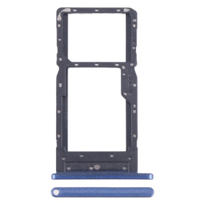Pour TCL 205 plateau de carte SIM + SIM/Micro SD d'origine (bleu) SH237L1186-20