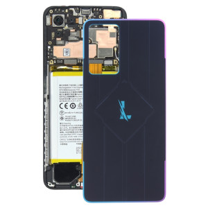 Pour OPPO Reno7 Pro 5G Couvercle arrière de la batterie en verre d'origine (noir coloré) SH9CAL1830-20