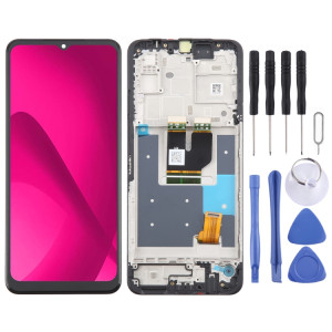 Pour T-Mobile Revvl 7 5G TMRV075G Écran LCD Numériseur Assemblage complet avec cadre (Noir) SH8378152-20