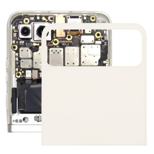 Pour Motorola Razr 40 Couvercle arrière de la batterie de la partie supérieure d'origine (blanc) SH435W1494-20