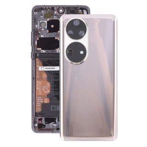 Pour Huawei P50 Pro Cache arrière de batterie avec objectif d'appareil photo (or) SH06JL1892-20