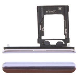 Pour Sony Xperia Ace Plateau de carte SIM + Micro SD (violet) SH740P768-20