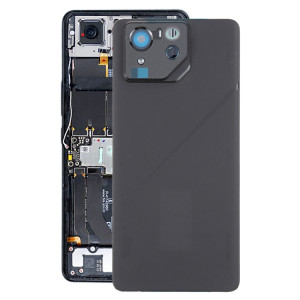 Pour Asus ROG Phone 8 Pro AI2401 AI2401_A Global Original Couvercle arrière de batterie en verre avec cadre d'appareil photo (noir mat) SH9FBL951-20