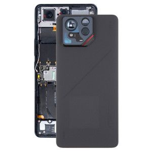 Pour Asus ROG Phone 9 Pro 5G Coque arrière de batterie en verre d'origine avec cadre d'appareil photo (noir mat) SH30BL296-20