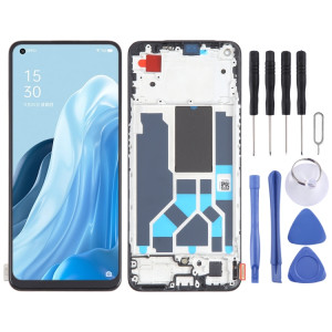 Écran LCD AMOLED d'origine pour l'assemblage complet du numériseur OPPO Reno7 SE 5G avec cadre SH9211145-20